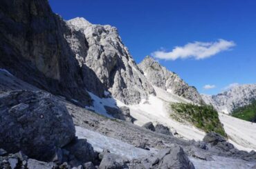 Mala Mojstrovka hike, Julian Alps, Slovenia.