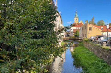 Things to do in Samobor, picturesque view on the parish church and Gradna stream. Photo credit@R. Zdravko, 2024