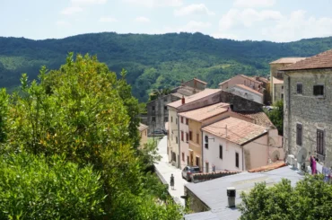 Buzet, streets seen from the castle. Photo credit by Zdravko Rajko