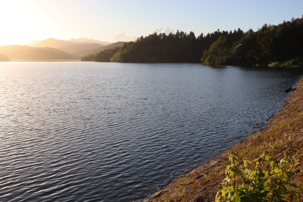 Lokvarsko jezero, zalazak, sunset