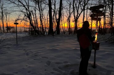 Ljeskove vode-Čardak, pečatiranje obilaznice u zalasku sunca. Foto Zdravko Rajko, 2025