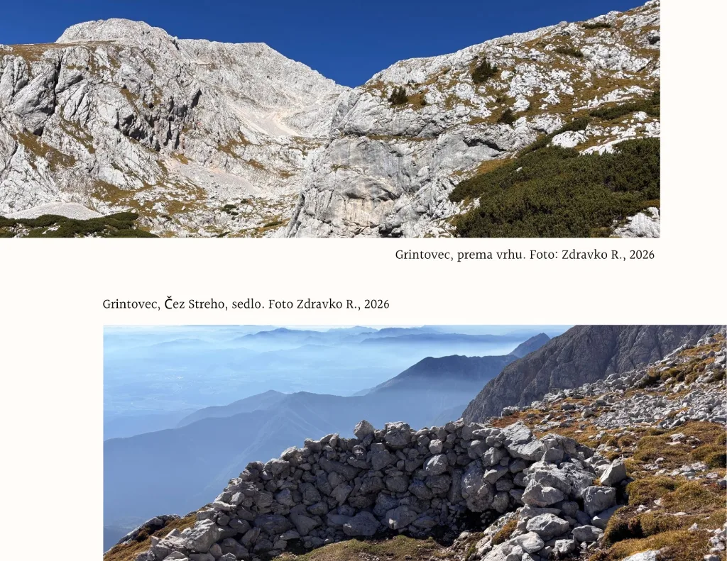 Grintovec 3, prema vrhu. Foto Zdravko R.